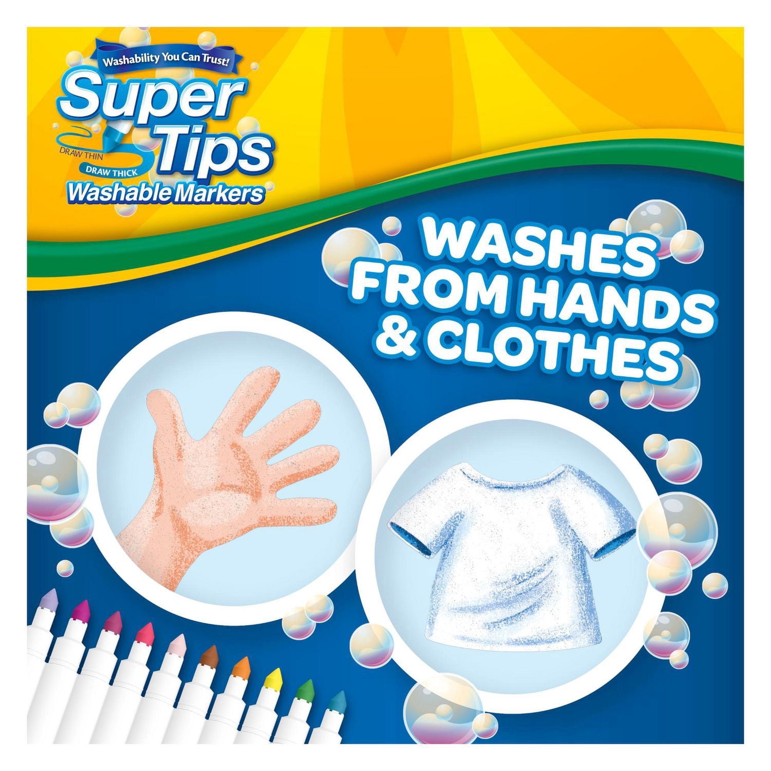 Crayola Super Tips Washable Markers, 100 Count