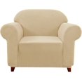 thumbnail image 1 of Subrtex 1-Piece Stretch Sofa Slipcover Non Slip Couch Cover, Texture Grid Pattern, 1 of 6