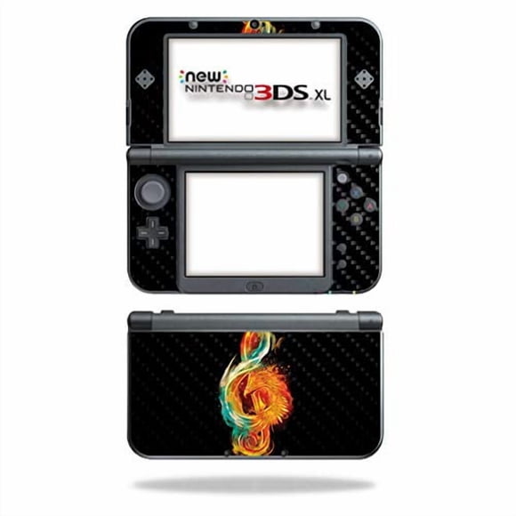 MightySkins Peau en Fibre de Carbone pour Nintendo New 3DS TG (2015) - Musique Reborn / Protectrice, Finition Fibre de Carbone Texturée Durable / Facile à Appliquer, Enlever et Changer les Styles / Fabriqué aux États-Unis