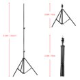 thumbnail image 4 of 6.56ft x 6.56ft Adjustable Background Support Stand Photo Backdrop Crossbar Kit, 4 of 7
