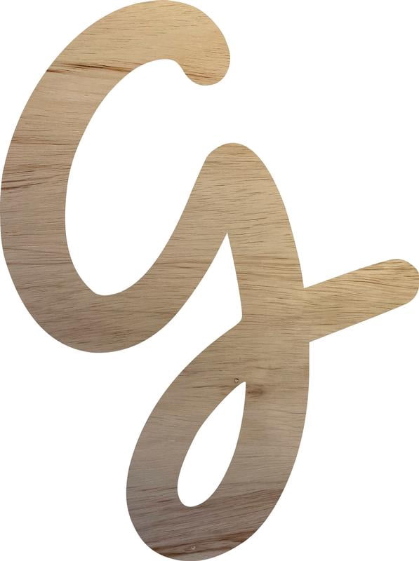 Wooden Letter H Craft Project, 5'' Tall Small Unfinished Wood Alphabet Letter, DIY