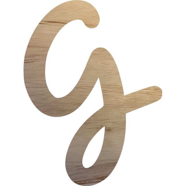 Wooden Letter H Craft Project, 4'' Tall Small Unfinished Wood Alphabet Letter, DIY