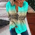 thumbnail image 1 of Chandails à Capuchon de Mode pour Femmes 2023 Hauts Automne Manches Longues Chandail Ample Chemise Habillée Décontractée Dames Chandails en Molleton à Rayures Col Rond 50 % de Rabais Liquidation Costumes Halloween/noël, 1 of 5