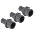thumbnail image 1 of Unique Bargains UPVC Reducer Pipe Fitting 25mm OD 17mm Barbed, 3 Pack Straight Coupling Adapter Connector, Grey, 1 of 5