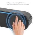 thumbnail image 3 of Wired Soundbar Speaker, USB 2.0 Dual Speaker LED Lights Desktop Soundbar Speaker Touch Control  for Home, 3 of 7