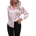 thumbnail image 1 of Innerwin Shirts Long Sleeve Ladies Tunic Tops Office Button Down Soft Blouse Pink L, 1 of 4