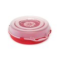thumbnail image 1 of Homz Boîte de Rangement en Plastique pour Couronne des Fêtes avec Couvercle Transparent (jusqu'à 24 Pouces de Diamètre), Rouge (Lot de 3), 1 of 5