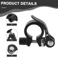 thumbnail image 2 of Bicycle Seatpost Clips Saddle Clips Quick Release Spares New Bicycle Accessories Silver 34.9, 2 of 9