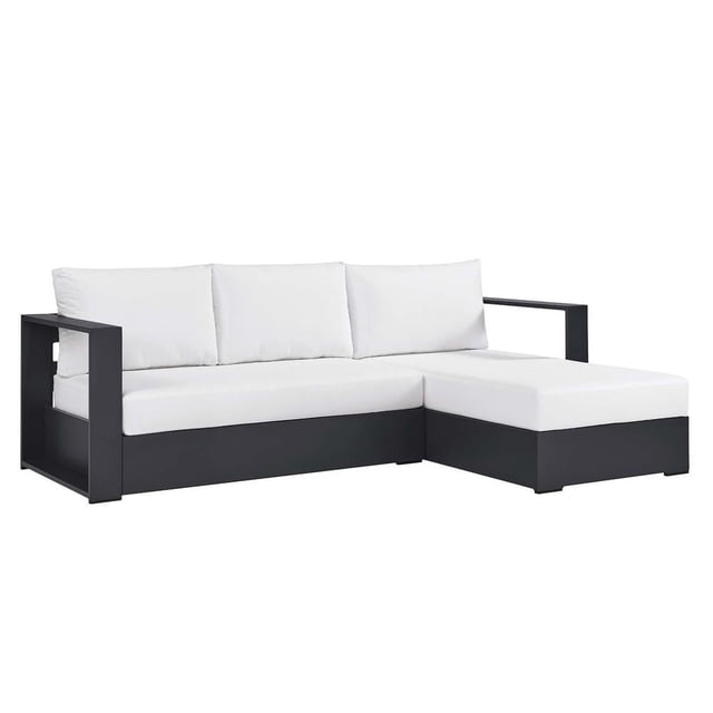 Modway Tahoe Sectionnel de Mobilier de Patio Extérieur 2 Pcs, Blanc