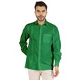 thumbnail image 1 of Bestman Solid Formal Button Down Shirt For Men Long Sleeve With Patch Pocket Business Wear, 1 of 7
