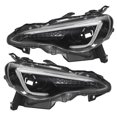 thumbnail image 2 of Led Headlights Dynamic Headlights Projector Headlights Daytime Running Light Yaa-ft86-0297 VLAND LED Projector Dynamic Headlights Dual Beams Fit For  BRZ  FRS 20122020 LHD, 2 of 8