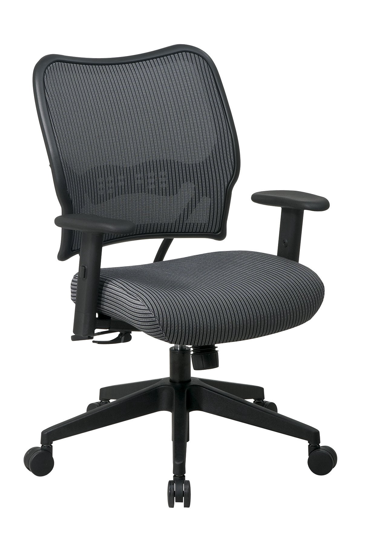 Deluxe VeraFlex Office Chair with Fabric Seat Charcoal Gray