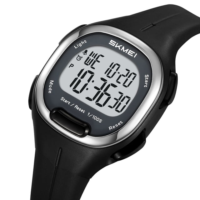 Aufmer 2 Pcs Men's Digital Sports Watch, Waterproof Outdoor Watch with Luminous Display, Multi Function Watch for Hiking Camping Running Swimming, Durable Alarm Stopwatch for Adventurers Gift