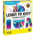 thumbnail image 2 of Creativity for Kids Learn to Knit Pocket Scarf - DIY Knitting Kit for Beginners, Kids Craft Kit, 2 of 15