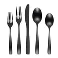 thumbnail image 1 of Cambridge Cranston Black Mirror 18/0 Stainless Steel 20 Piece Flatware Set, 1 of 4