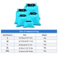 thumbnail image 4 of Dry Bag Waterproof Sack Foldable Moisture Barrier Pocket Flexible Rafting Storage Light Reserve Pouch Multifunctional Strap Hook Sky Blue, 4 of 5