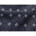 thumbnail image 4 of oneOone Viscose Jersey Fabric Diamond & Circle Block Printed Craft Fabric BTY 60 Inch Wide, 4 of 5