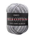 thumbnail image 4 of Birdeem Colorful Hand Knitting 50G Knitting Crochet Milk Soft Baby Cotton Wool Yarn, 4 of 10