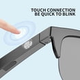 thumbnail image 3 of Smart Lunettes de Soleil Polarisées Bluetooth avec Haut-Parleur, Protection UV, Unisexe, Noir, 3 of 6
