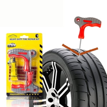 Dvkptbk 4-Pcs Universal Tire Repair Tool Vacuum Tire Repair Tool Motorcycle Electric Vehicle Repair Tire Repair Kit Car Tire Repair Tool Tire Repair Products Automobiles & Motorcycles