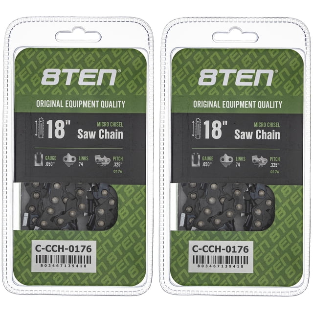 Micro Chisel Chainsaw Chain 18 inch .050 .325 74DL for RedMax Stihl MS261 2 Pack 810-CCC2398H