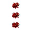 thumbnail image 2 of VONKY Faux Lilium With Realistic Appearance Low Maintenance Artificial Flowers red 3Set, 2 of 6