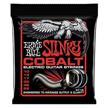 Ernie Ball PO2715 Slinky Cordes de Guitare Cobalt - Haut Mince/bas Lourd