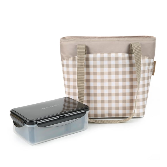 Arctic Zone Uptown Lunch Tote with Insulated Interior and Durable Polyester Exterior, Back to School Supplies