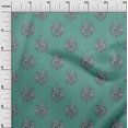 thumbnail image 2 of oneOone Cotton Poplin Fabric Leaves|Floral & Paisley Block Printed Craft Fabric BTY 56 Inch Wide, 2 of 4