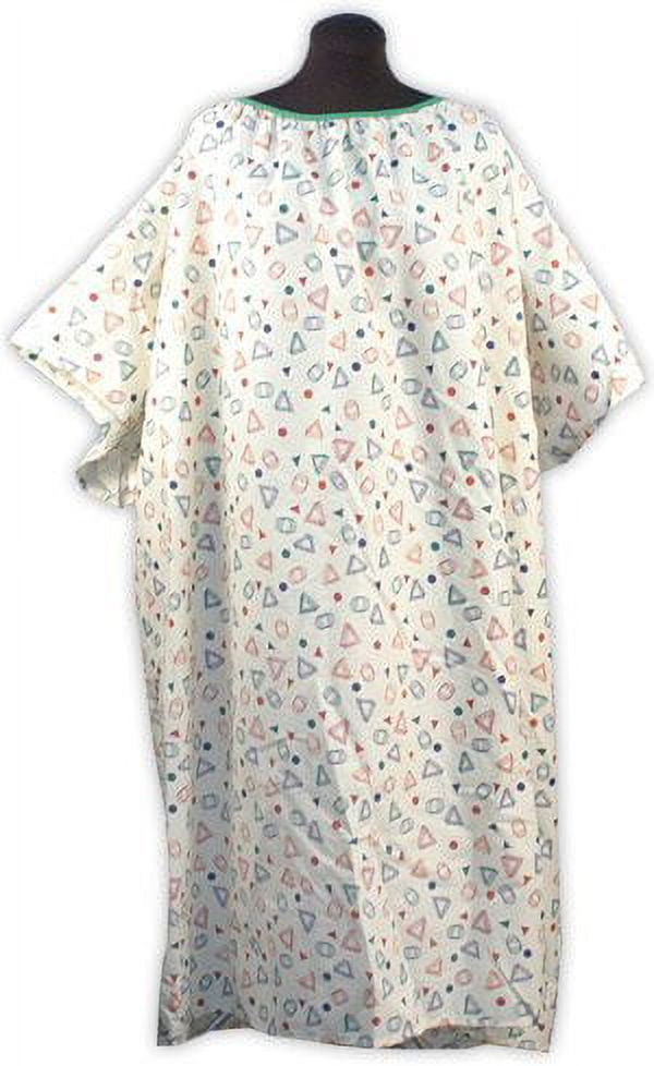 NOBLES HEALTH CARE PRODUCT SOLUTIONS Plus Size Hospital Gown, Multi Tan Geo, 5XL