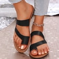 thumbnail image 2 of Flat Sandals for Women Walking Summer Vacation Flip Flops Comfortable Arch Support Sandals, 2 of 9