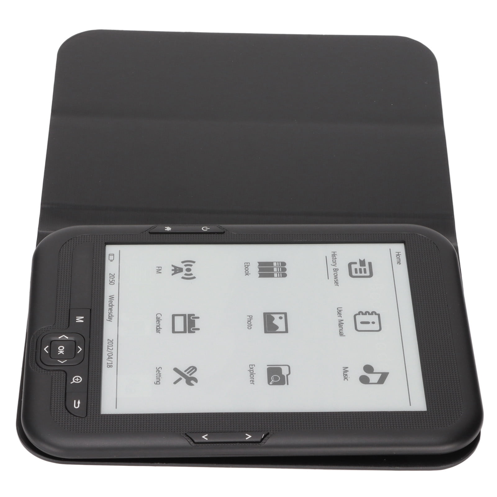 E Reader Black 6in HD Ink Screen Eye  E Reader E Book Support  Music Playback