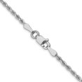 thumbnail image 4 of Leslie's 14K White Gold 1.75mm Diamond-Cut Rope Chain (Weight: 5.55 Grams, Length: 20 Inches), 4 of 5