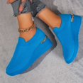 thumbnail image 3 of Mepaouo Chaussures de Marche pour Femmes à Enfiler Plateforme Compensée Style Chaussette Antidérapantes en Maille Tennis Course Espadrilles, 3 of 9