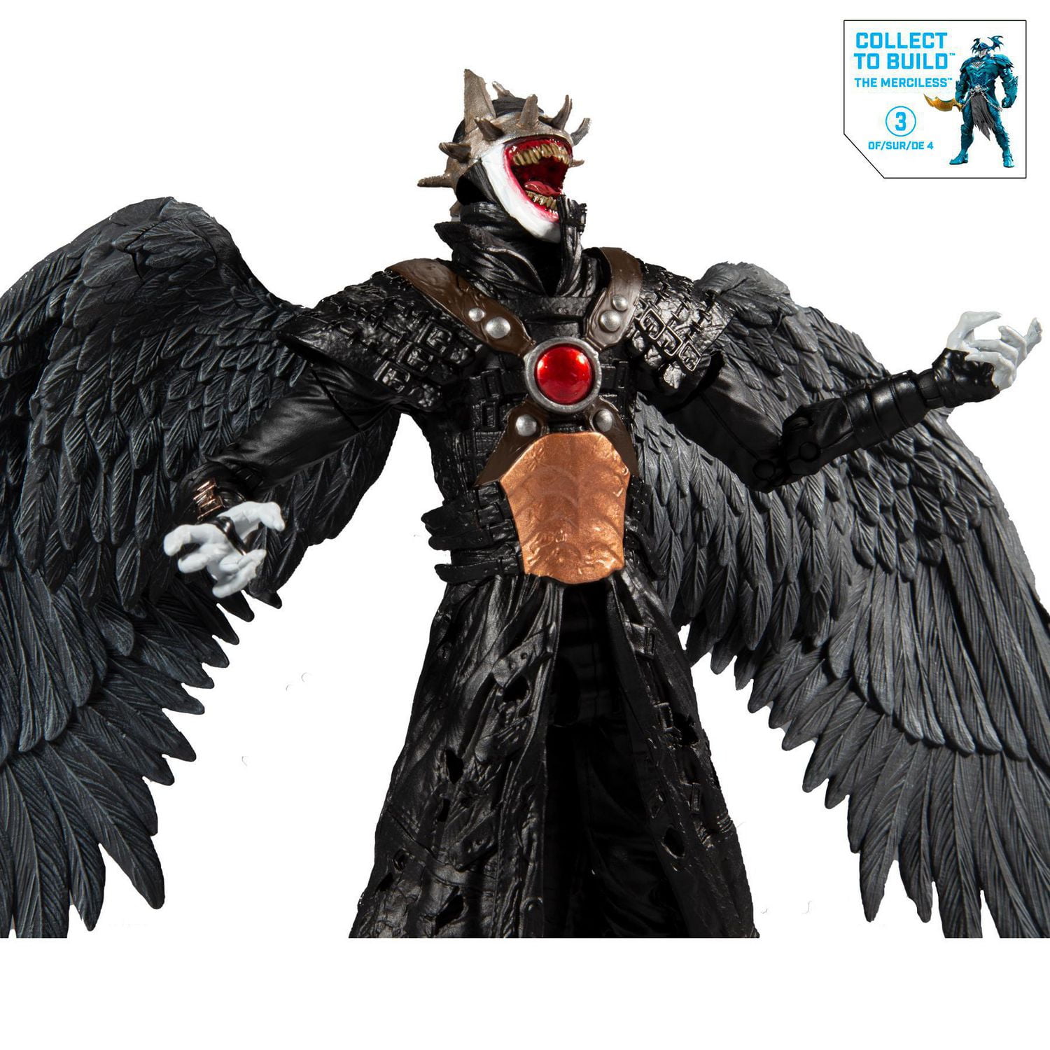 McFarlane Toys - DC Multiverse - Batman Who Laughs avec des ailes Sky Tyrant et des pièces pour la figurine "The Merciless"