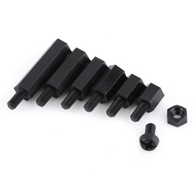 Entretoise Femelle, 250PCS Nylon M2 M3 Mâle Femelle Colonne Hexagonale Entretoise Vis Écrou Kit d'Assortiment PCB