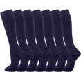 thumbnail image 1 of Compression Socks 7 Pairs For Women Men Circulation Knee High Sock Is Support For Athletic Running Cycling Heart Thigh High Tights Garter with Attached Stockings Control Top Sheer The Purge Outfit, 1 of 3