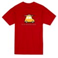thumbnail image 1 of T-shirt Rouge pour Homme avec Citation « I'm In Vacation Mode » et Graphique de Voiture, 1 of 1