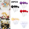 thumbnail image 4 of 20 Pcs Décoration de Gâteau Boule Dorée pour Fête d'Anniversaire, 4 of 4