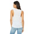 thumbnail image 2 of Bella Canvas Womens Flowy Scoop Blended Muscle Tank, L, White Marble, 2 of 3