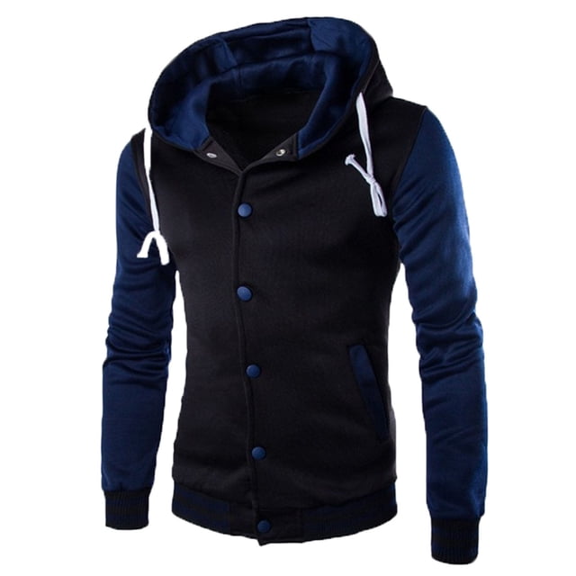 Baseball Jacket Men Mens Fashion Casual Jacket Outdoor Single-breasted Jacket Tooling Baseball Uniform Jacket
