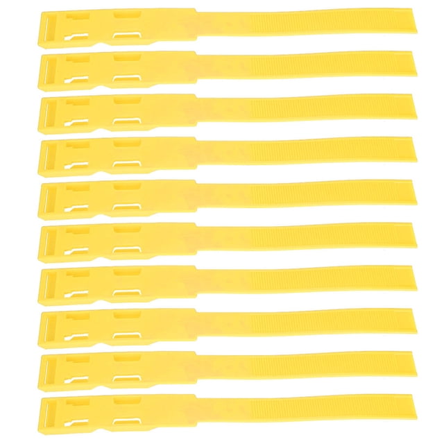 Premium Plastic Materials Strong Durability Cattle Identification Ring Identification ID Collars, For Pet Supplies Farm Accessory Yellow
