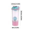 thumbnail image 3 of weibbin Portable Portable Shaker Cup 700ml Double-layer Fitness Sports Water Bottle Protein Powder Plastic Scale Cup, 3 of 6