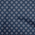 thumbnail image 1 of oneOone Polyester Spandex Blue Fabric Asian Floral Block Sewing Craft Projects Fabric Prints By Yard 56 Inch Wide, 1 of 3