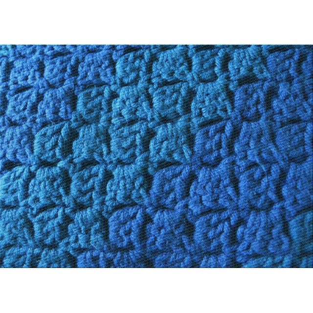 Ahgly Company Machine Washable Indoor Rectangle Transitional Blueberry Blue Area Rugs, 6' x 9'