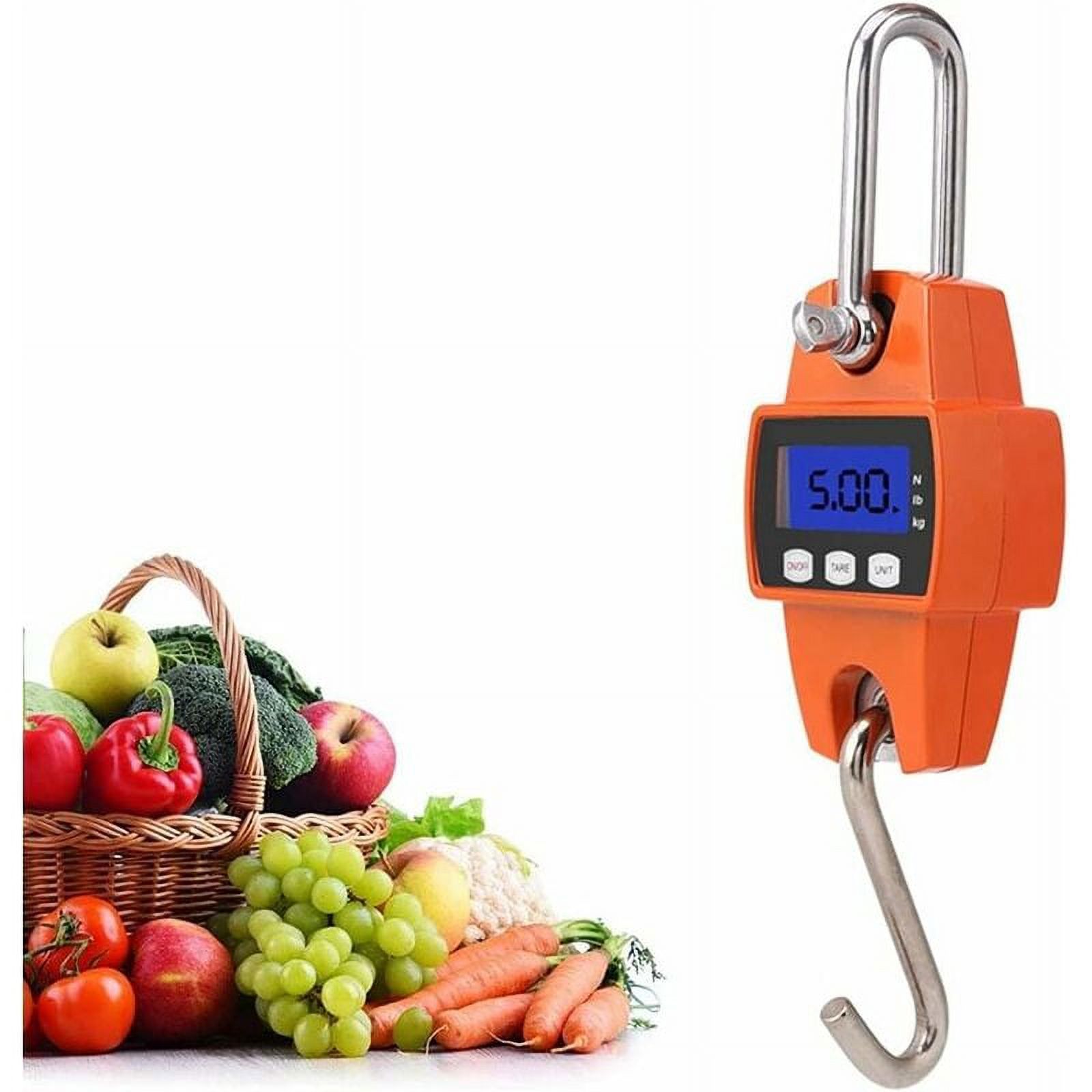 Jinsinto Crane Ladder - Mini Portable Digital LCD Electronic Hanging Ladder Play Scale Crane Ladder with 300kg Ladder with Hook for Travel Suitcase Fishing Outdoor Hunting Farm Gold