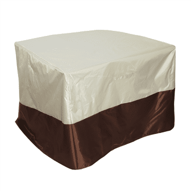Housses de Chaises Imperméables Empilables Housse de Chaise de Balcon Housse de Mobilier d'Extérieur Épaisse s'Adapte 31 X 38 X 35 Pouces (Beige)