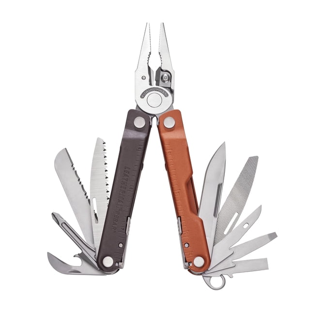 LEATHERMAN, Rebar Multitool with Premium Replaceable Wire Cutters and Saw, Burnt Sienna with Nylon Sheath