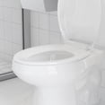 thumbnail image 3 of TROPOW Siège de Toilette Allongé avec Dégagement Rapide et Fixation Rapide, Siège de Toilette en Plastique à Fermeture Douce, Ne Se Desserre Jamais, Installation et Nettoyage Faciles, Blanc, Convient à la Plupart des Toilettes Allongées, 3 of 8