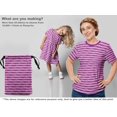 thumbnail image 5 of oneOone Rayon Purple Fabric Stripes Craft Projects Decor Fabric Printed By The Yard 56 Inch Wide, 5 of 5